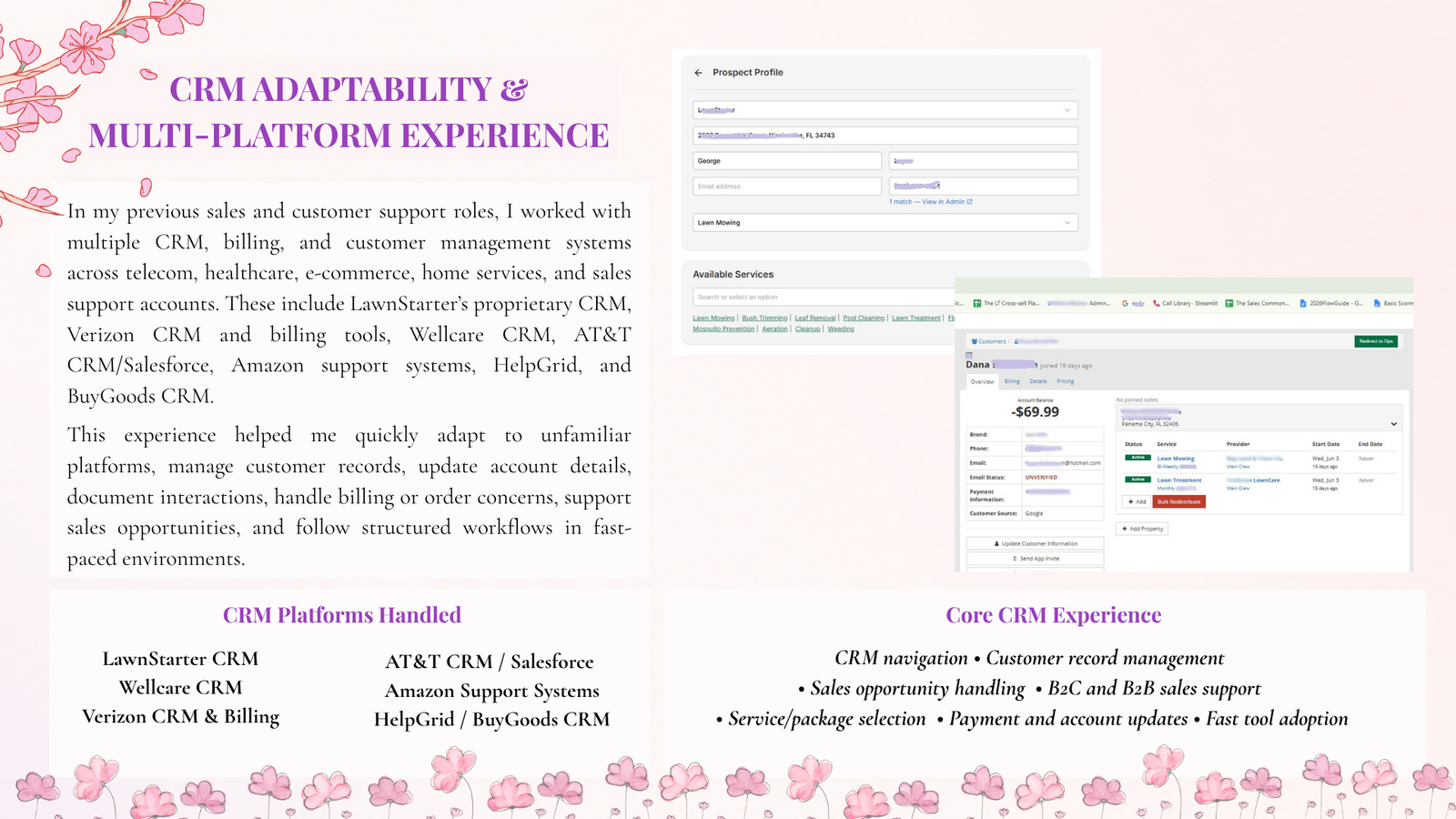 CRM, Sales, Pipeline & Operations Support case study slide 7